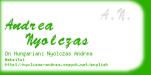 andrea nyolczas business card